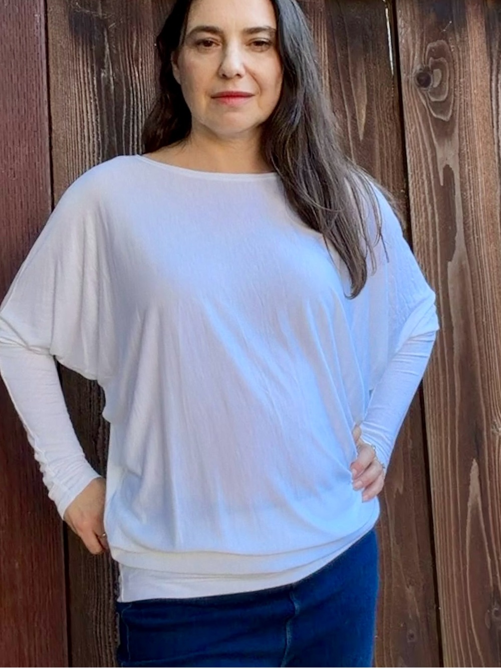 Vince Boatneck Dolman Sleeve Top White Small NWT